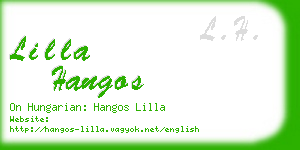 lilla hangos business card